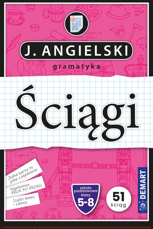 okładka Język angielski. Gramatyka. Ściągi edukacyjne książka