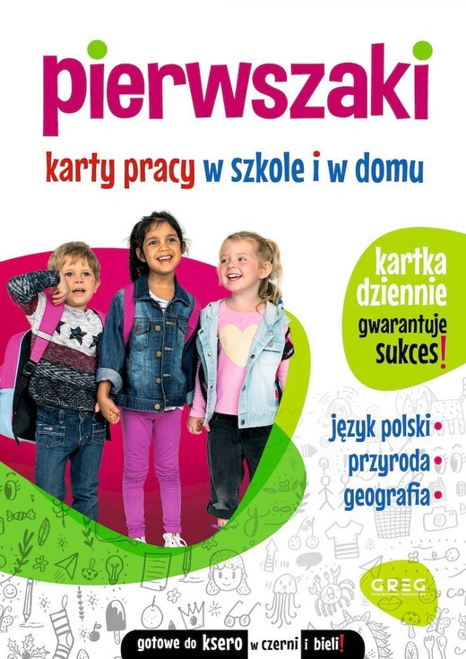okładka Pierwszaki. Karty pracy w szkole i w domu książka | Marta Kurdziel