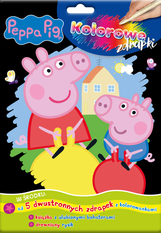 okładka Świnka Peppa. Kolorowe zdrapki książka | Opracowanie zbiorowe
