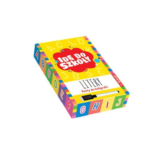 okładka Idę do szkoły. Litery. Karty do kaligrafii z pisakiem suchościeralnym książka | Opracowanie zbiorowe