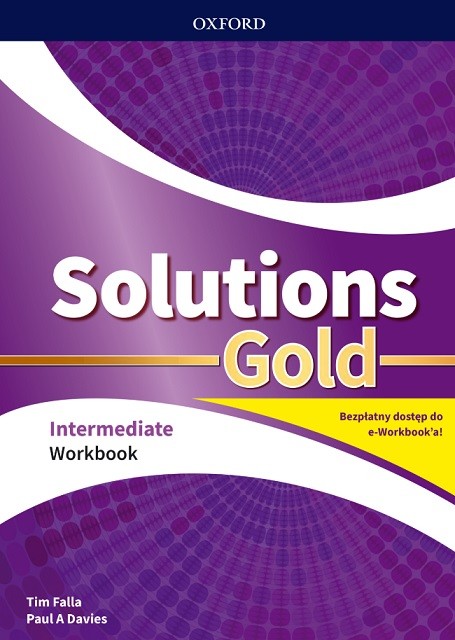 okładka Solutions Gold Intermediate WB with e-book Pack 2020 książka | Falla Tim