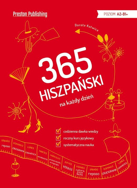 okładka Hiszpański 365 na każdy dzień. Poziom A2-B2 książka