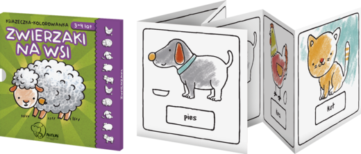 okładka Książeczka kolorowanka zwierzaki na wsi książka | Opracowanie zbiorowe