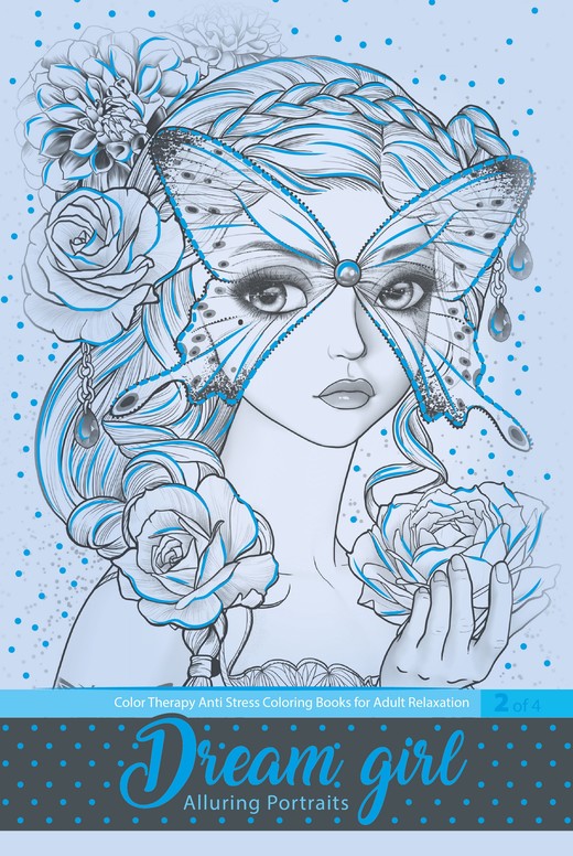 okładka Kolorowanka antystresowa A4 20 kartek 150g TW 2 niebieski książka