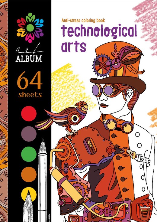 okładka Kolorowanka antystresowa 143x200 32 kartki TW Technological arts książka