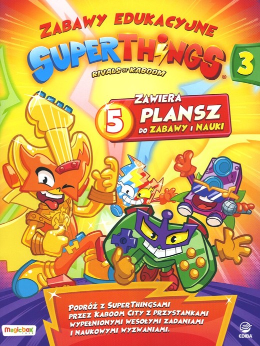 okładka SuperThings Zabawy edukacyjne  3 książka