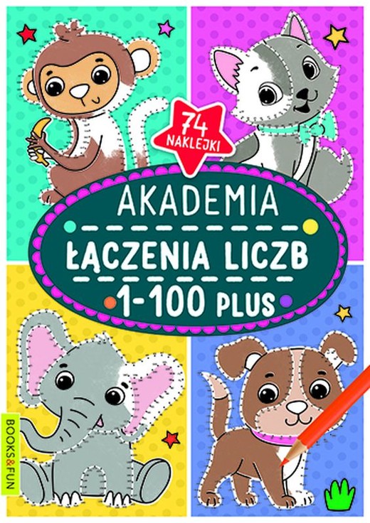 okładka Akademia łączenia liczb 1-100 plus książka | Opracowanie zbiorowe