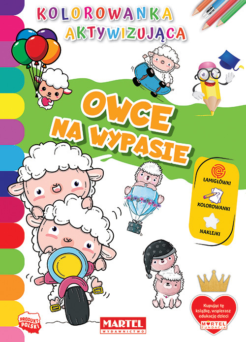 okładka Owce na wypasie. Kolorowanka aktywizująca książka
