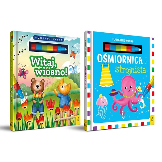 okładka Pakiet Flamaster wodny. Witaj, wiosno! / Ośmiornica strojnisia książka | Opracowanie zbiorowe
