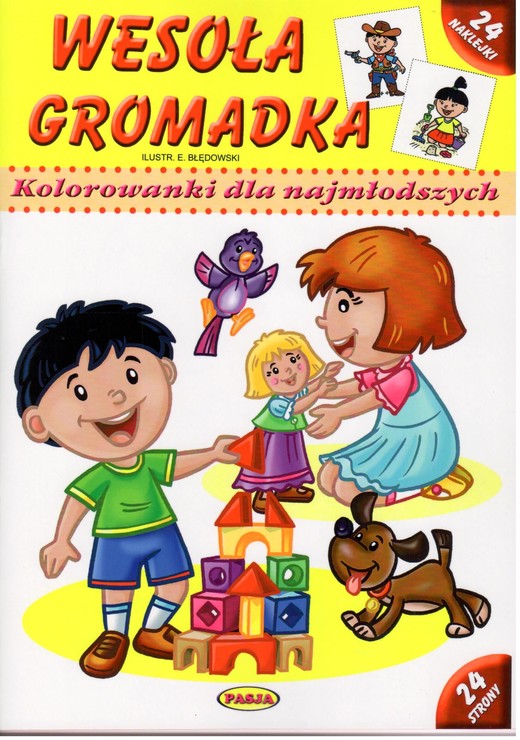 okładka Wesoła gromadka kolorowanki dla najmłodszych wyd. 2 książka | Ernest Błędowski