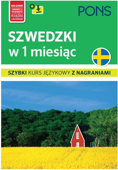 okładka Szwedzki w 1 miesiąc szybki kurs językowy C+MP3 wyd .2 PONS książka