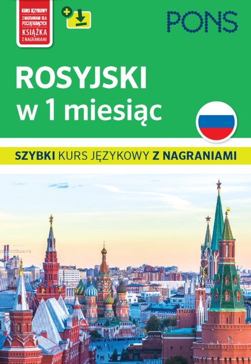 okładka Rosyjski w 1 miesiąc szybki kurs językowy C+MP3 (M) wyd. 3 PONS książka | Opracowanie zbiorowe