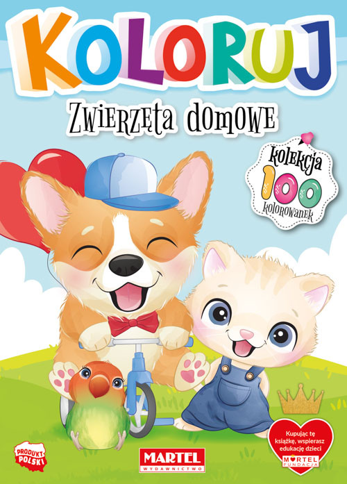 okładka Zwierzęta domowe. Koloruj książka | Opracowanie zbiorowe
