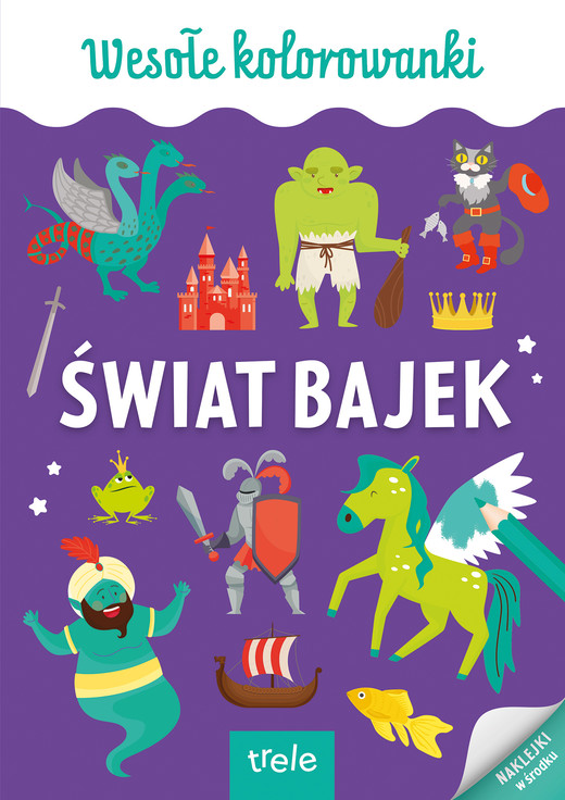 okładka Świat bajek. Kolorowanka A4. Wesołe kolorowanki książka | Opracowanie zbiorowe