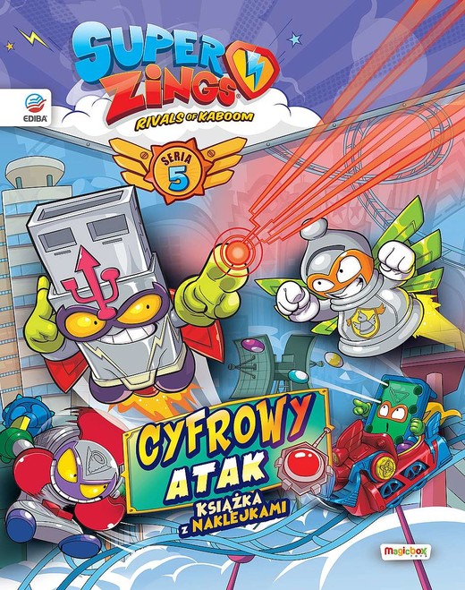 okładka SuperZings. Książka z naklejkami. Seria 5 książka | Opracowanie zbiorowe