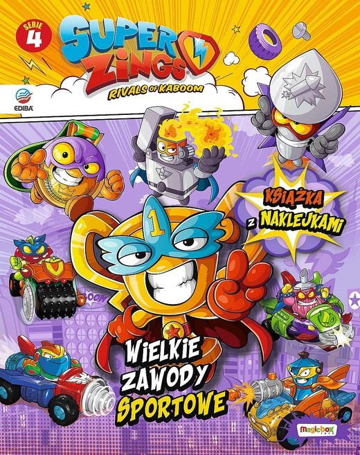 okładka SuperZings. Książka z naklejkami. Seria 4 książka | Opracowanie zbiorowe