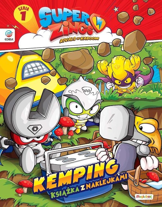 okładka SuperZings. Książka z naklejkami. Seria 1 książka | Opracowanie zbiorowe