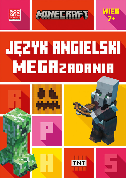 okładka Język angielski. Megazadania 7+. Minecraft książka