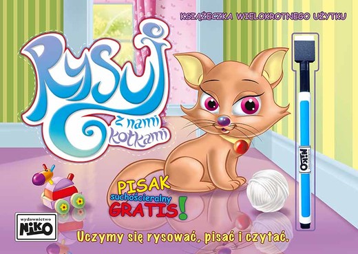 okładka Rysuj z nami kotkami książka | Kopeć Krzysztof