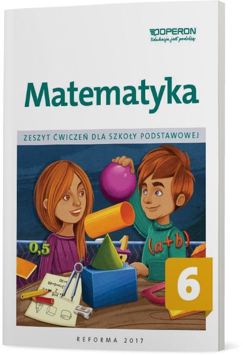okładka Matematyka zeszyt ćwiczeń dla kalsy 6 szkoły podstawowej książka