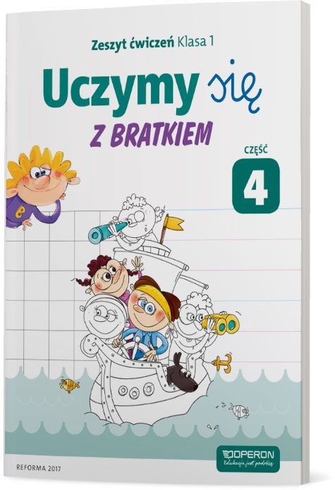 okładka Uczymy się z Bratkiem 1 Zeszyt ćwiczeń część 4 szkoła podstawowa książka | Praca Zbiorowa