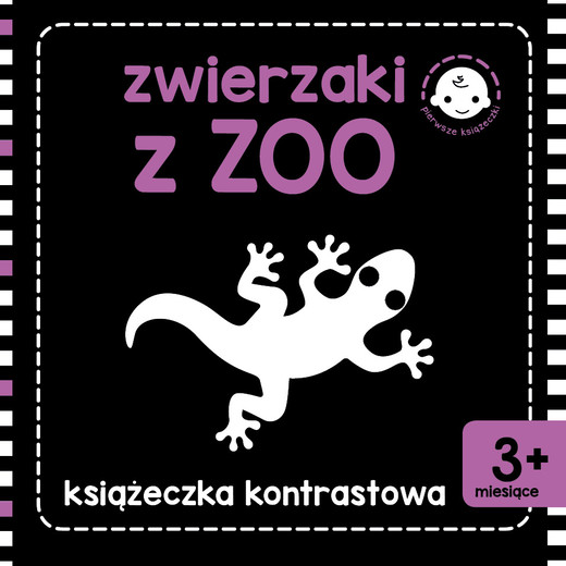okładka Zwierzaki z zoo książeczka kontrastowa książka | Opracowanie zbiorowe