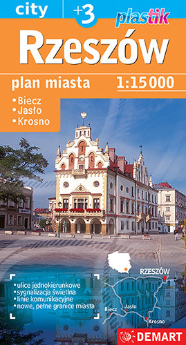 okładka Rzeszów 1:15 000 plan miasta książka | Opracowanie zbiorowe