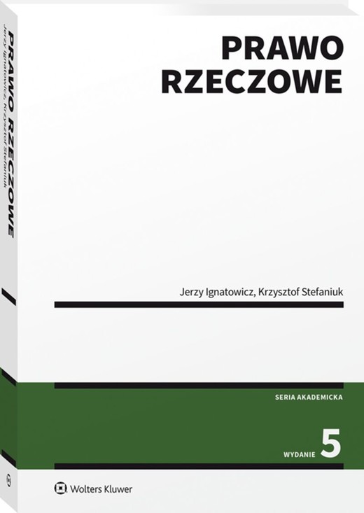 okładka Prawo rzeczowe 2022 książka