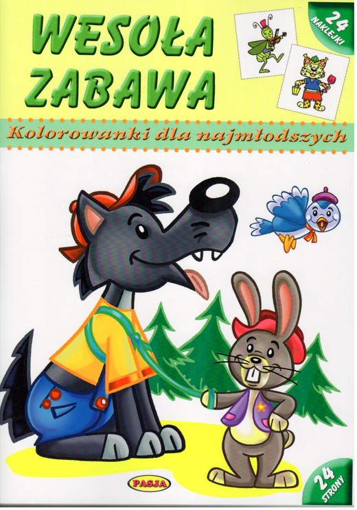 okładka Wesoła zabawa kolorowanki dla najmłodszych wyd. 2 książka | Opracowanie zbiorowe