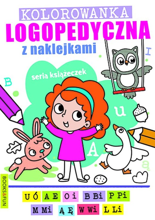 okładka Kolorowanka logopedyczna z naklejkami 1 książka | Opracowanie zbiorowe