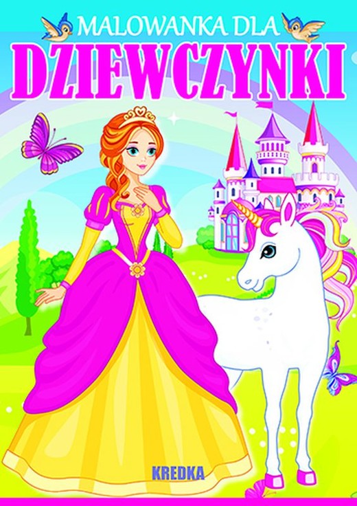 okładka Malowanka dla dziewczynki książka | Opracowanie zbiorowe