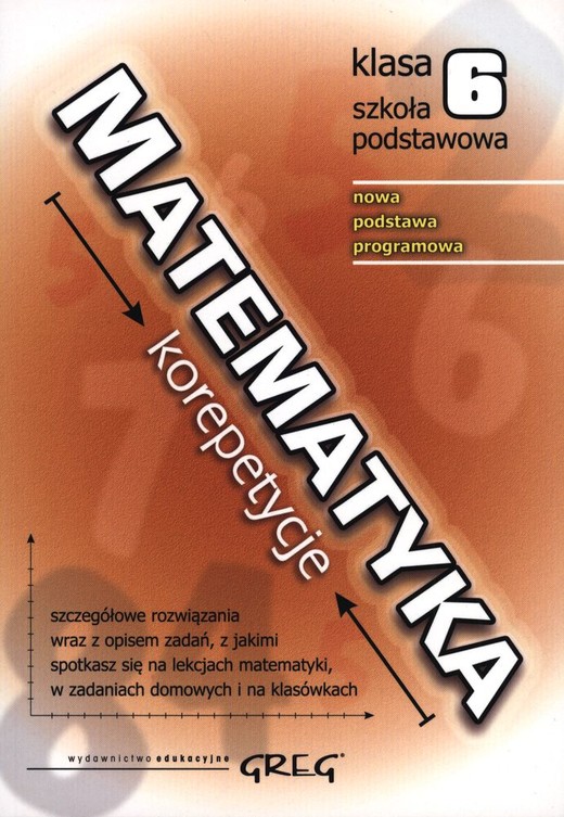 okładka Matematyka korepetycje klasa 6 książka