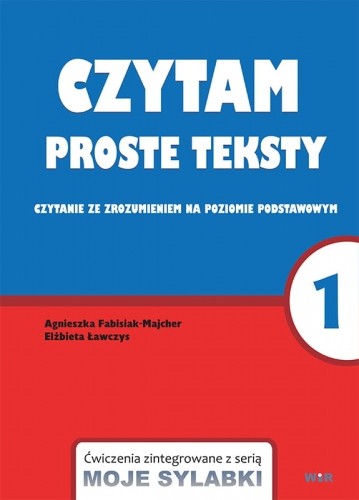 okładka Moje sylabki - czytam proste teksty część 1 książka
