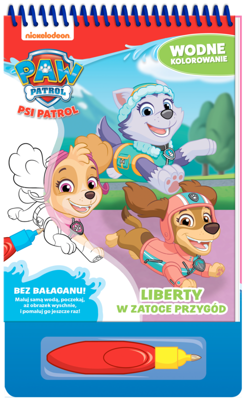 okładka Liberty w zatoce przygód. Psi Patrol. Wodne kolorowanie książka