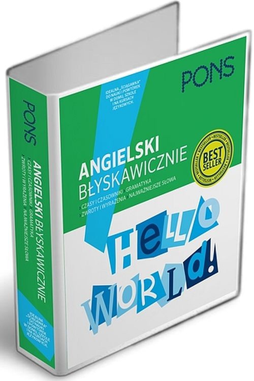 okładka Angielski błyskawicznie czasy i czasowniki, gramatyka, zwroty i wyrażenia, słowa Segregator językowy PONS Poziom A1-A2 W.2 książka | Opracowanie zbiorowe