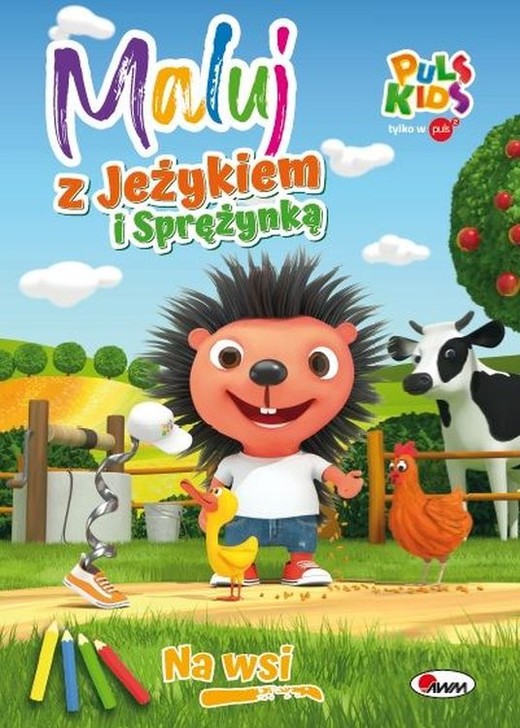 okładka Na wsi. Maluj z Jeżykiem i Sprężynką książka | Natalia Kawałko-Dzikowska