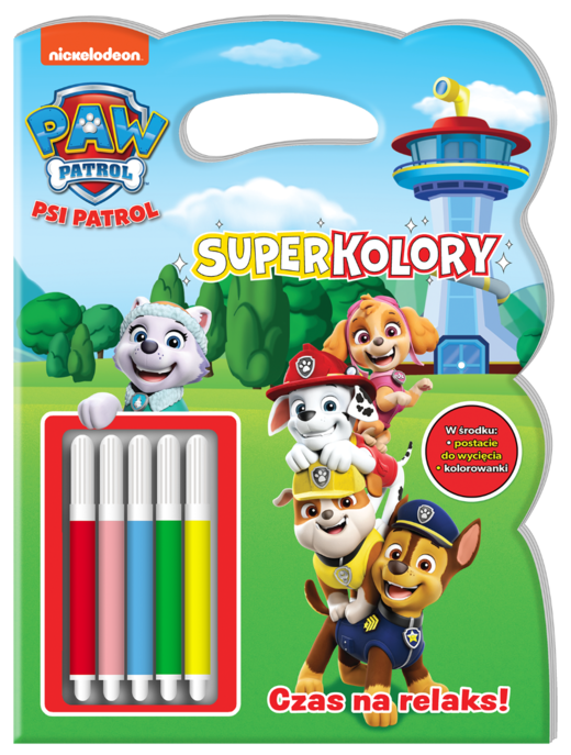okładka Czas na relaks. Psi Patrol. SuperKolory książka | Opracowanie zbiorowe