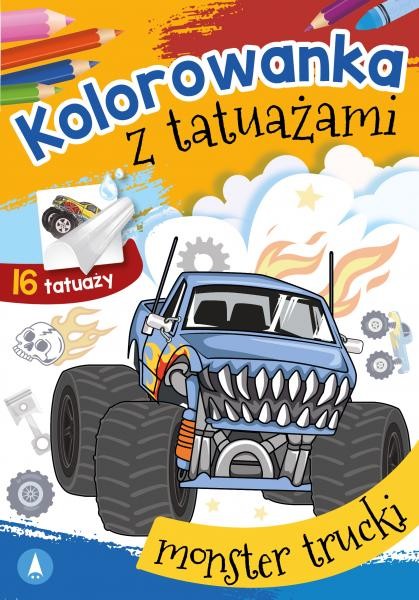 okładka Monster trucki. Kolorowanka z tatuażami książka | Opracowanie zbiorowe