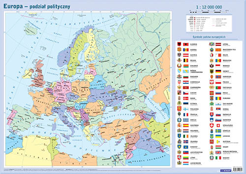 okładka Europa - podział polityczny. Mapa w tubie książka | Opracowanie zbiorowe