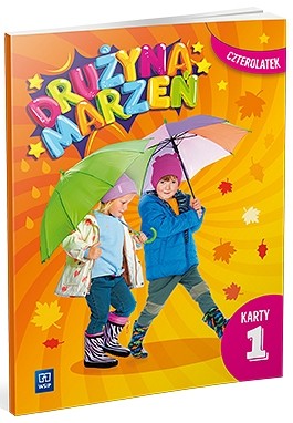 okładka Drużyna marzeń karty pracy przedszkole Czterolatek część 1 książka | Opracowanie zbiorowe