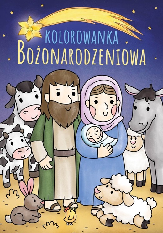 okładka Kolorowanka Bożonarodzeniowa książka