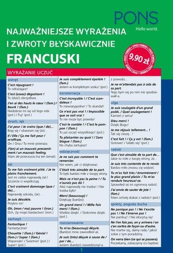 okładka Błyskawicznie zwroty i wyrażenia francuskie PONS książka | Opracowanie zbiorowe