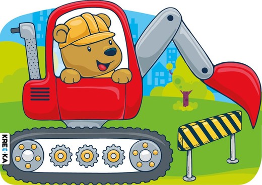 okładka Koparka czerwona. Pojazdy dla maluchów. Kolorowanka książka | Opracowanie zbiorowe