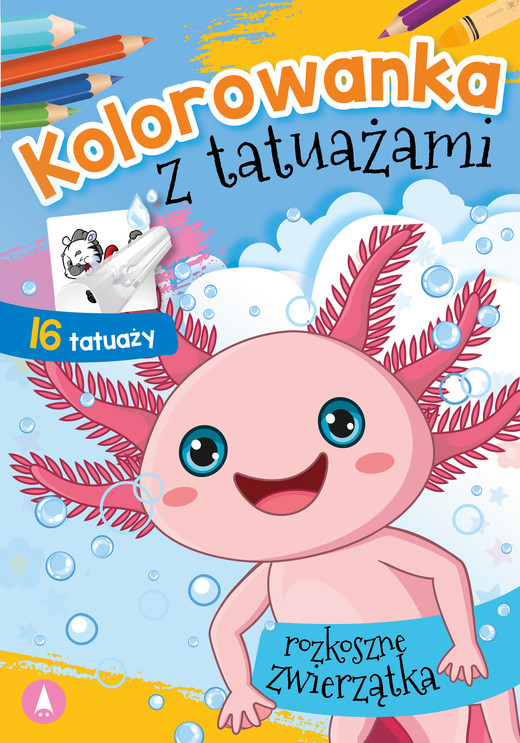 okładka Rozkoszne zwierzaczki. Kolorowanka z tatuażami książka | Opracowanie zbiorowe