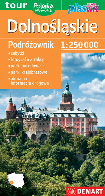 okładka Dolnośląskie. Podrózownik 1:250 000 książka | Opracowanie zbiorowe