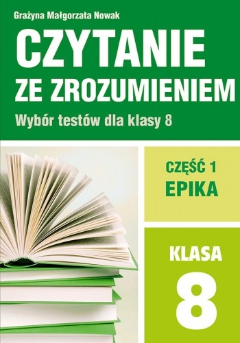 okładka Czytanie ze zrozumieniem dla klasy 8/1 książka