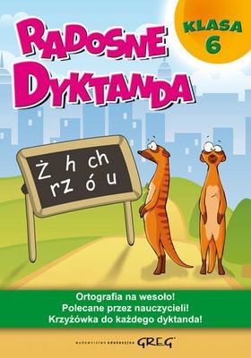 okładka Radosne dyktanda klasa 6 książka | Opracowanie zbiorowe