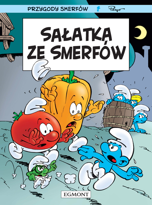 okładka Sałatka ze Smerfów. Smerfy Komiks książka | Peyo