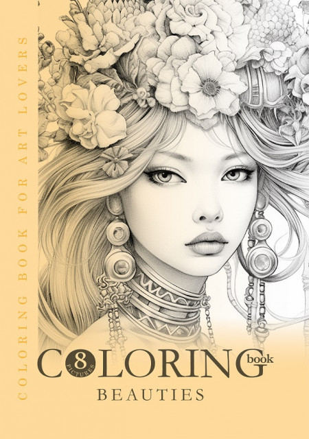 okładka Kolorowanka kreatywna A4 biżuteria książka