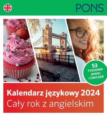 okładka Kalendarz językowy 2024 Cały rok z Angielskim PONS książka
